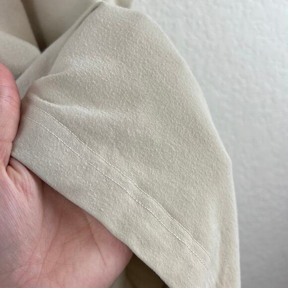 Bryn Walker Bamboo Organic Cotton Beige Oversized Lagenlook Tunic Size Small - Picture 6 of 7